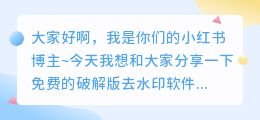 免费的破解版去水印软件有哪些