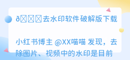 去水印软件破解版下载