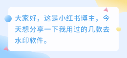 手机去水印软件