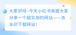 去水印下载网站