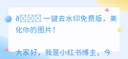 一键去水印免费版