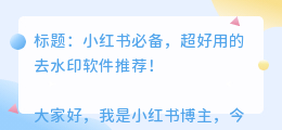 好用的去水印软件