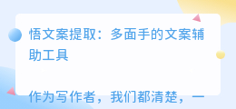悟文案提取