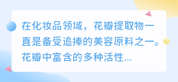 花瓣提取文案