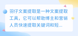 羽仔文案提取