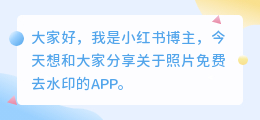 照片免费去水印app