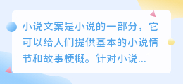 提取小说文案软件
