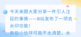 b站发布去水印