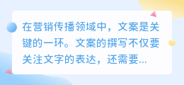 文案的声音提取