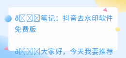 斗喑去水印软件免费版