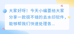 iphone去水印软件
