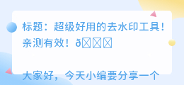 去水印下载软件