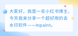 不损伤原图的去水印软件