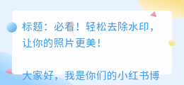 轻下载去水印