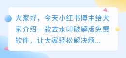 去水印破解版免费软件