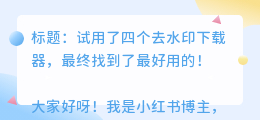 去水印下载器