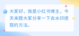 去水印提取教程