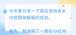 去水印提取破解版