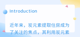 炭元素提取住房文案