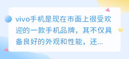 vivo手机提取文案