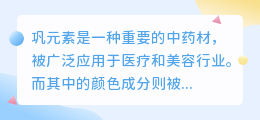 巩元素提取颜色文案