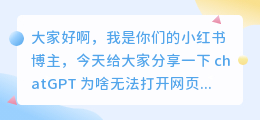 chatgpt为啥网页版打不开