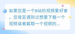 b站去水印