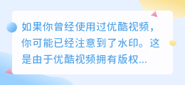 优酷视频去水印