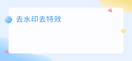 去水印去特效