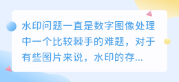 太极去水印