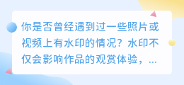豆豆去水印