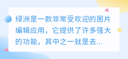 绿洲去水印