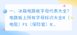 冰箱字母解析视频大全 字母车标大全?
