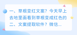 草根变红文案?