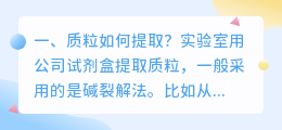 质粒如何提取?