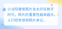 小沈阳唐僧图片去水印