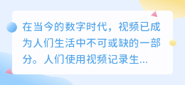 视频去水印最大化
