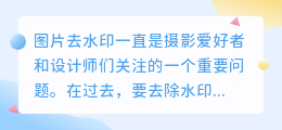 轩鱼网图片去水印软件