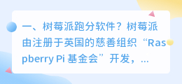 树莓派语音合成软件 树莓派编程用什么软件?