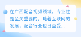 广西配音视频