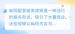 枞阳配音搞笑视频