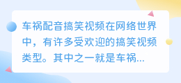 车祸配音搞笑视频
