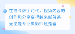 何洁视频去水印