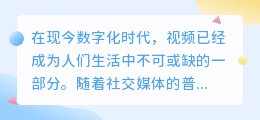 SSS视频去水印