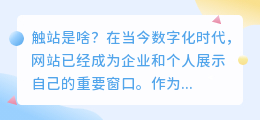 触站是啥