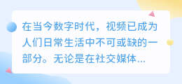 魔力视频去水印