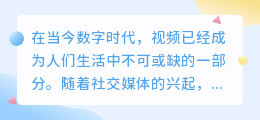 清闭口视频去水印