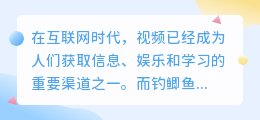 钓鲫鱼视频去水印