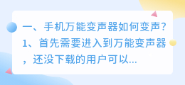 万能变声器破解版永久vip