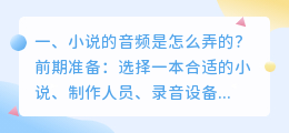 文字小说配音